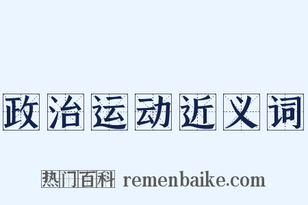 政治运动近义词是什么意思的图片